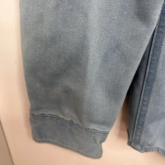 Men’s H&M Blue Loose Fitting Jean Style Cotton Shirt Size M - Picture 5 of 10